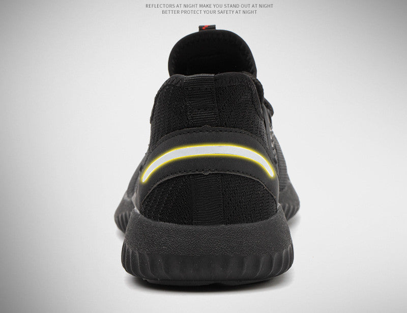 Sapatos de Segurança Respiráveis Sapatos de Segurança de Trabalho Anti-esmagamento