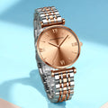 Women's Solid Stainless Steel Band Watch