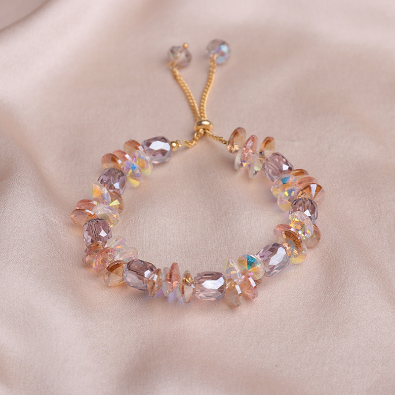 Fashion Glass Floral Ball Crystal Bracelet